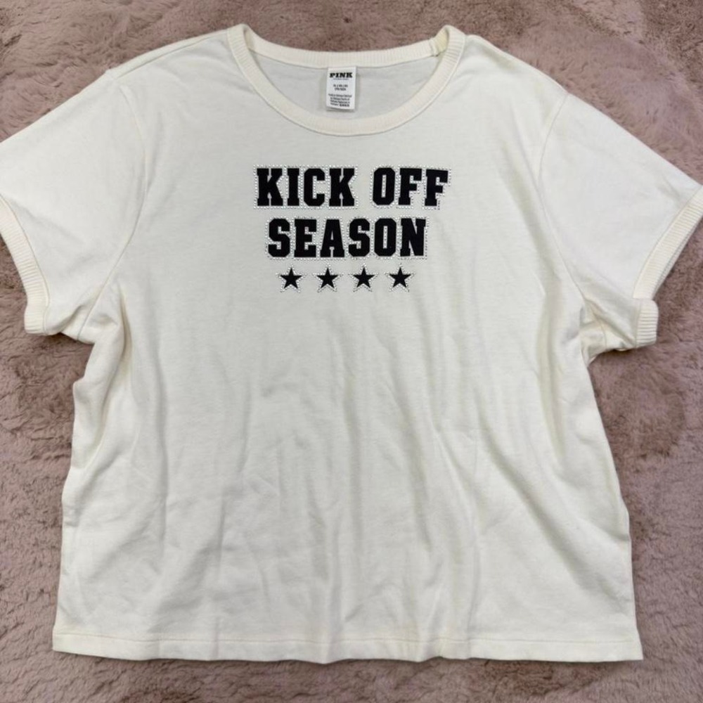 VS PINK "Kick Off Season" Tee, XL, Athletic, comfy fit‎